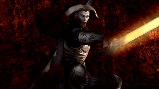 A very happy demon swordsman in Onimusha 2 remastered.